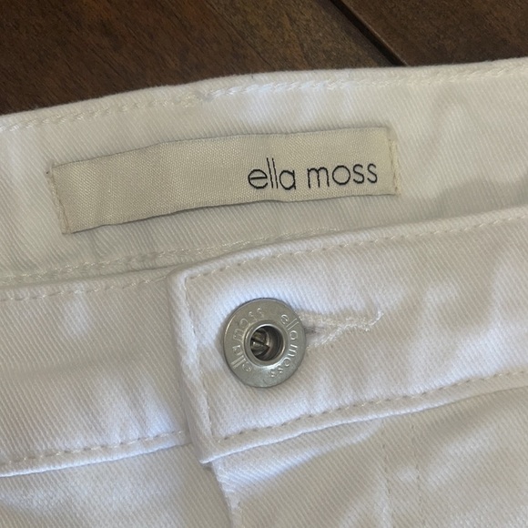Ella moss White High Waisted Straight Leg Cropped Jeans Sz. 29/8 - Picture 8 of 17